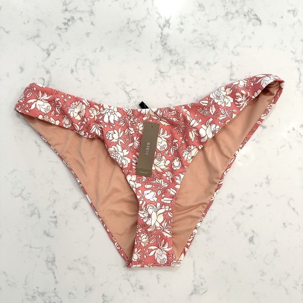 J. Crew Bikini Bottom Floral Pink